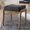 Baxton Studio Wera Mid-Century Dark Grey Ottoman 141-7853 - alternate 6